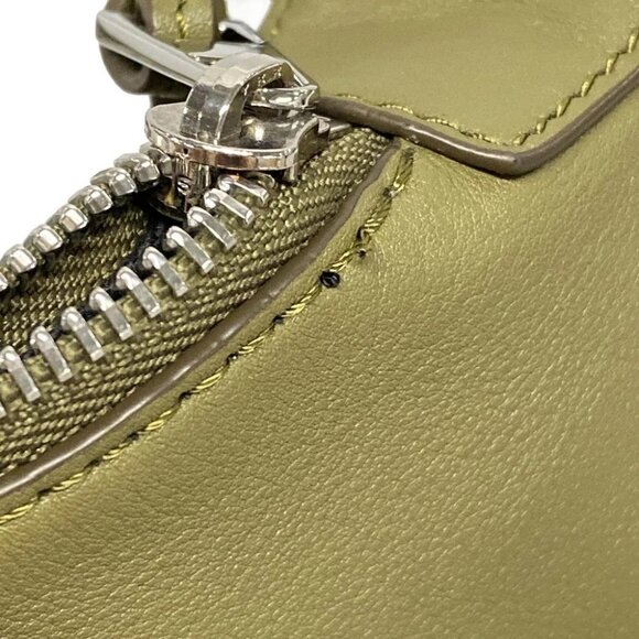 LOEWE Cubby Cross Body Bag Small - Khaki Cream Calf Skin Jacquard Shoulder Bag - Picture 11 of 14